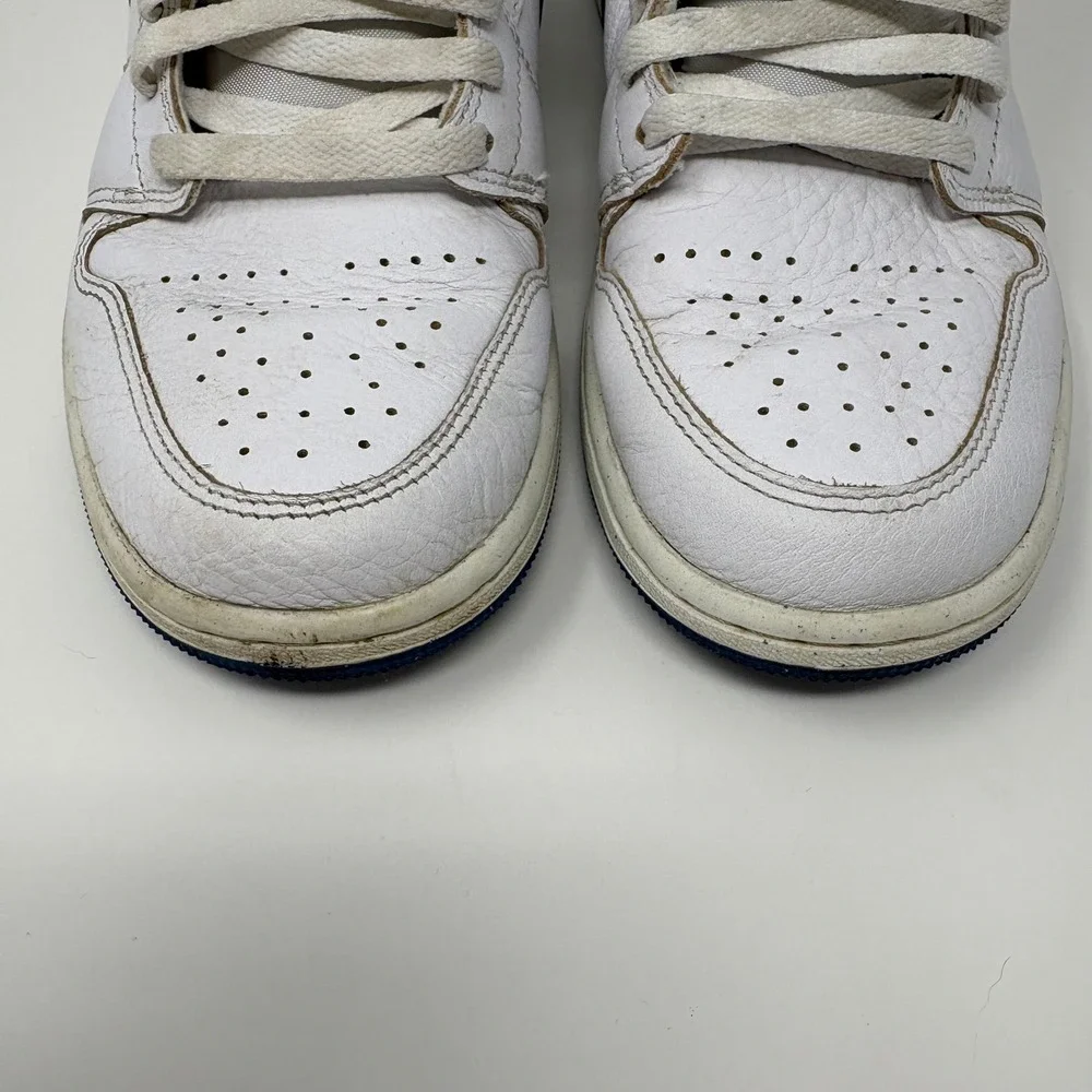 Nike Air Jordan 1 Mid Size‎ 9 Men White Industrial Blue FN5215-141 Sneaker